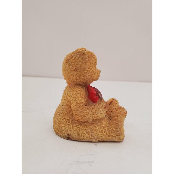 Valentine Teddy Bear Lampshade Finial Brown Resin - Picture 6 of 10